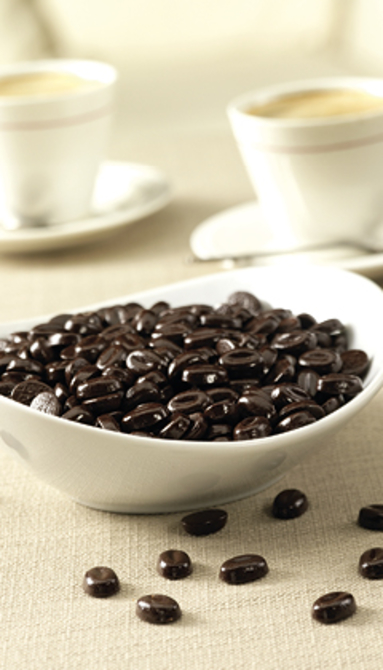 Grains de café en chocolat noir - dragées chocolat