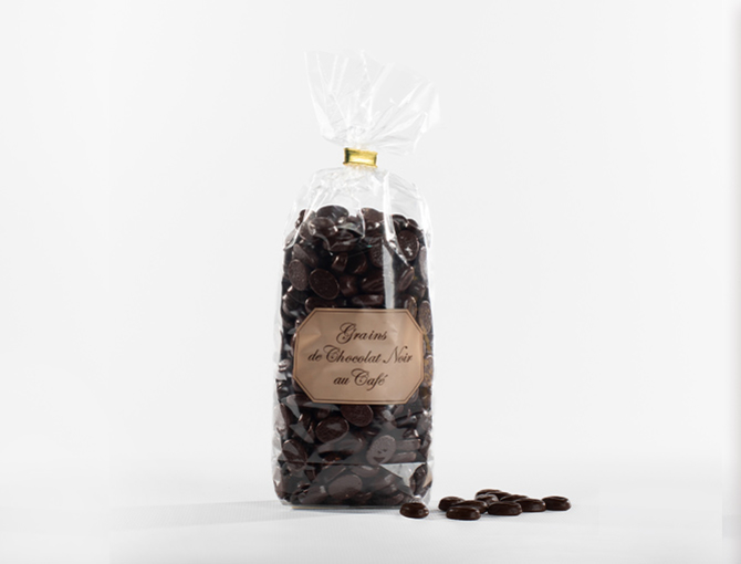 Chocolat Noir Café 57% cacao - Les flocons Pyrénéens